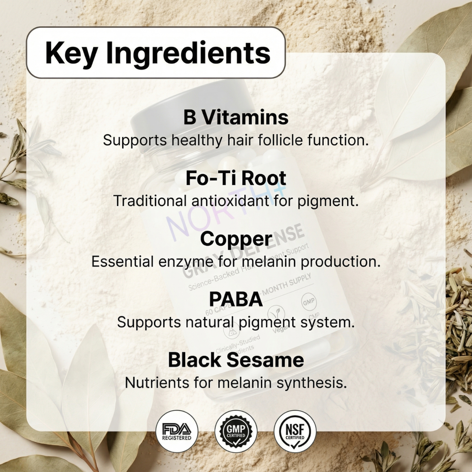 NORTH+ Gray Defense Supplement