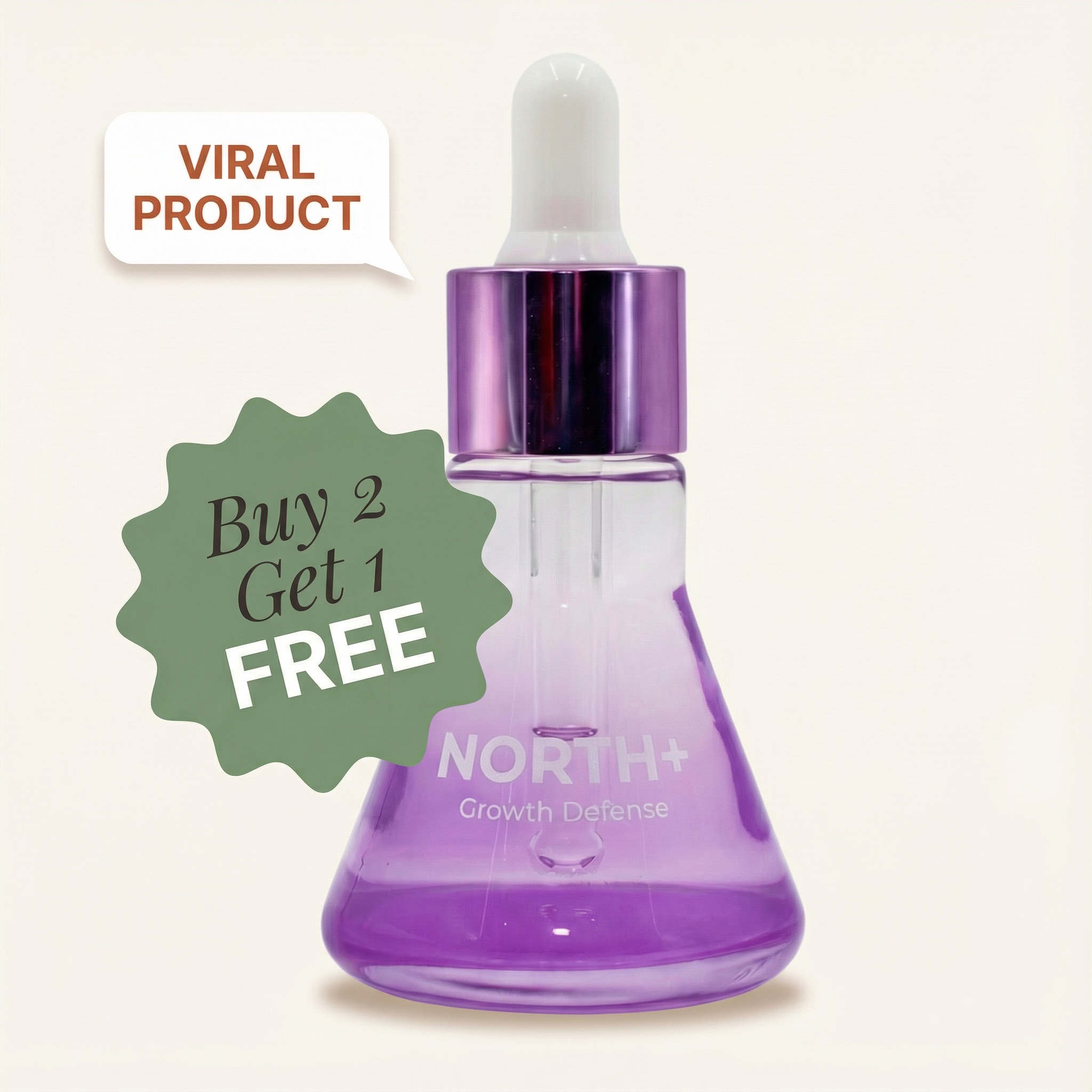 NORTH+ Growth Defense Serum