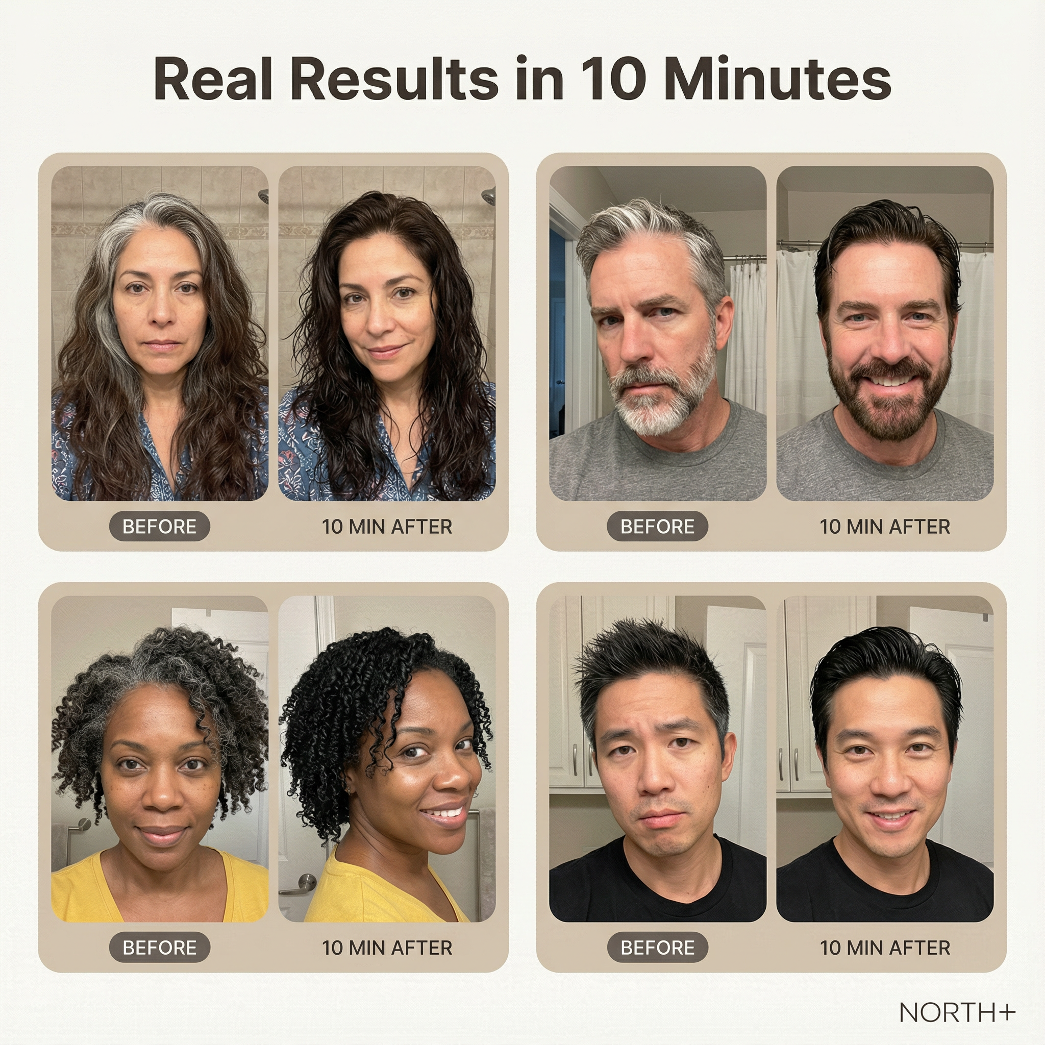 NORTH+ Instant Gray Coverage Shampoo